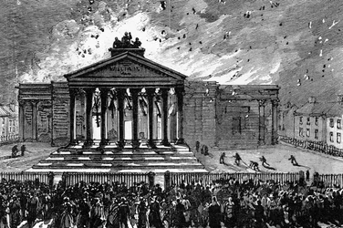Burning of the Court-House at Cork
